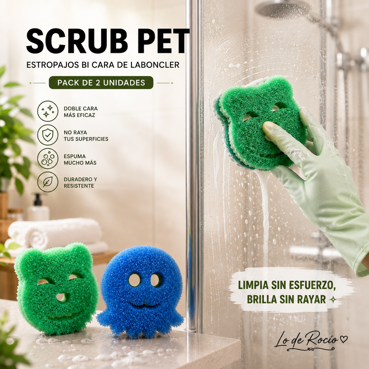 SCRUB PET - Pack 2 unidades