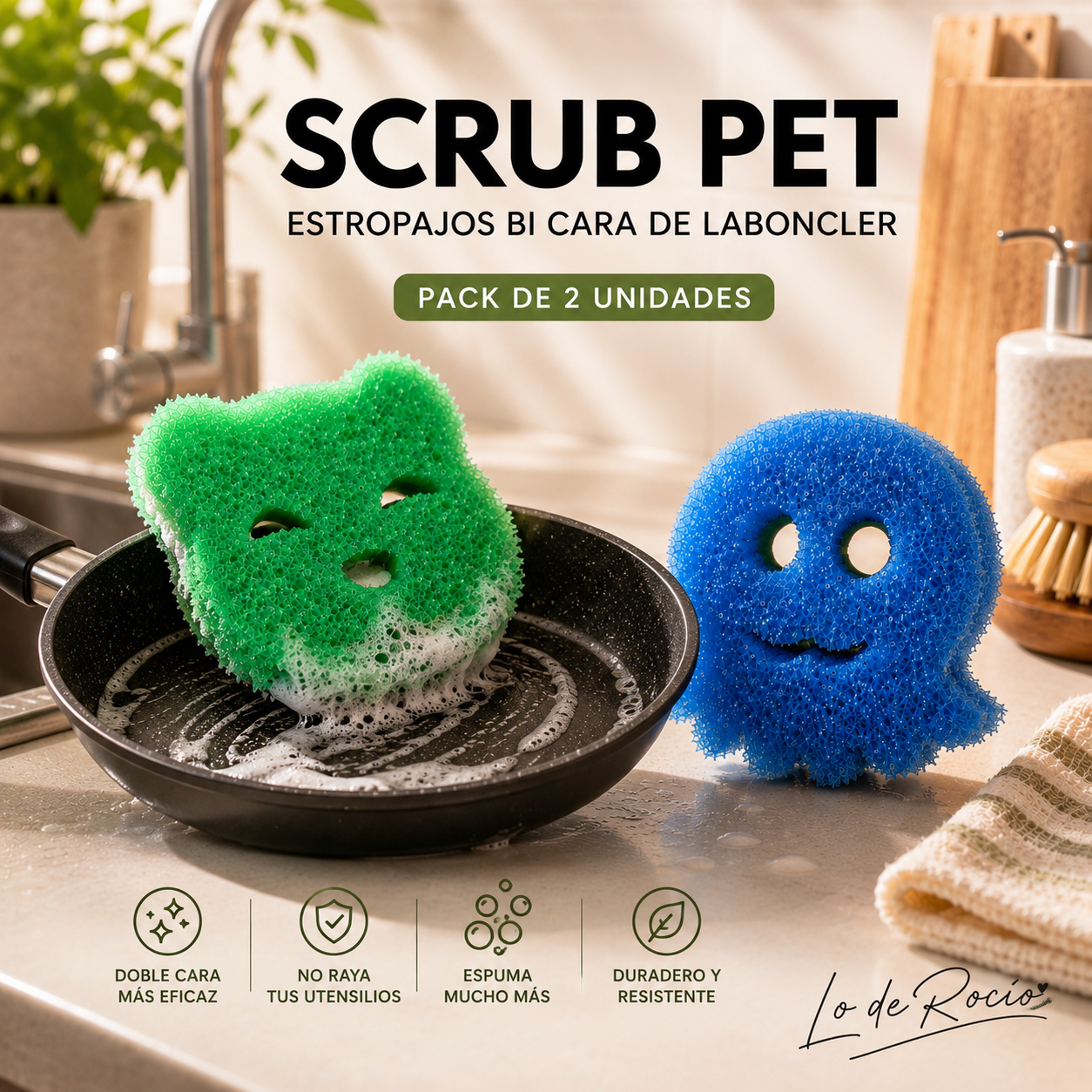 SCRUB PET - Pack 2 unidades