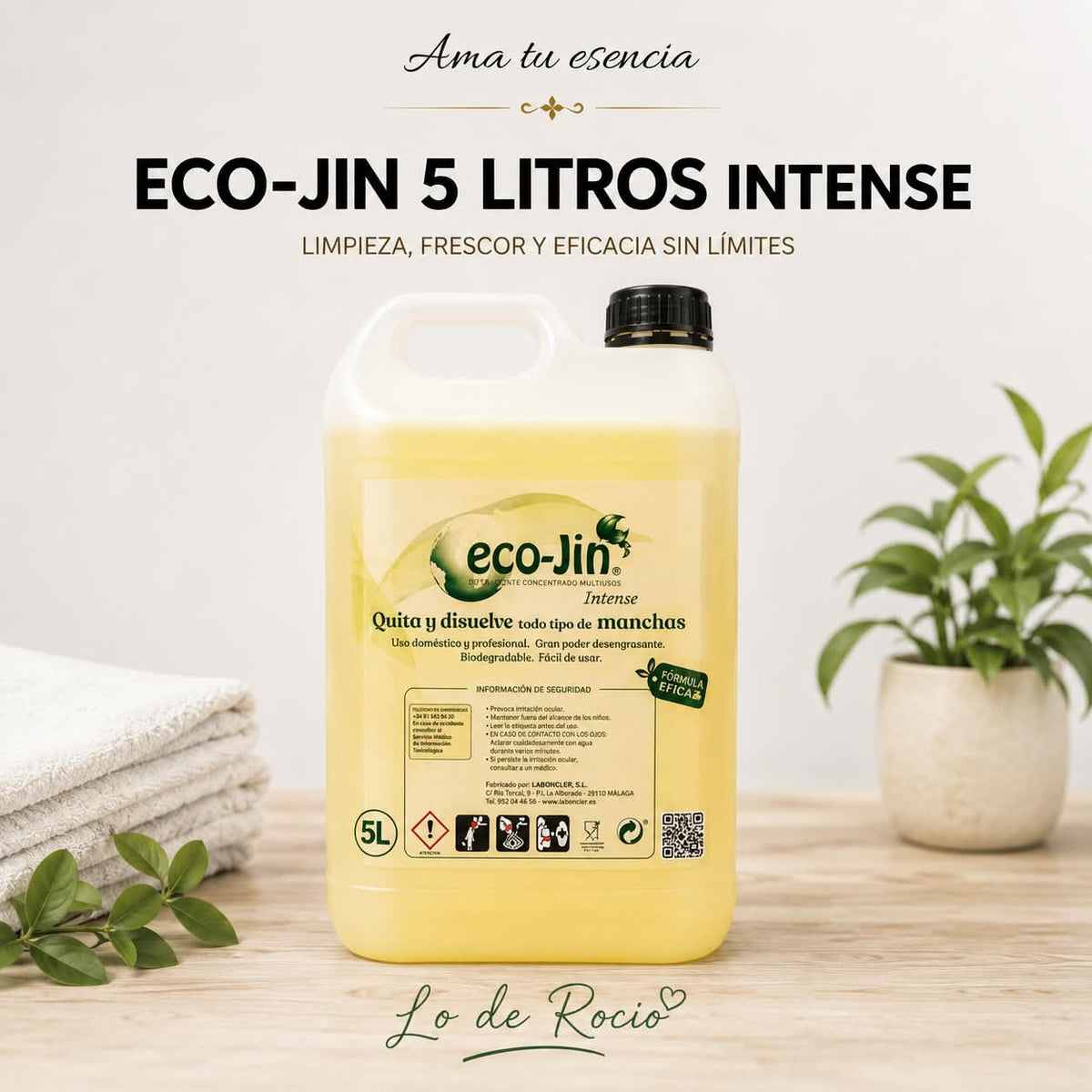 Eco-Jin BIDÓN 5 Litros Aroma a elegir SIN DIFUSOR