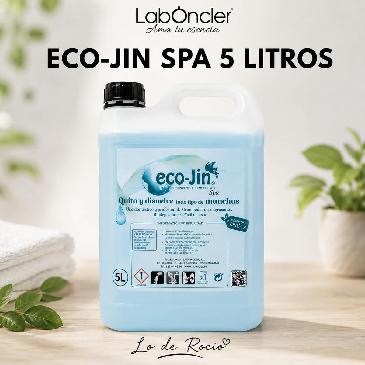 Eco-Jin BIDÓN 5 Litros Aroma a elegir SIN DIFUSOR
