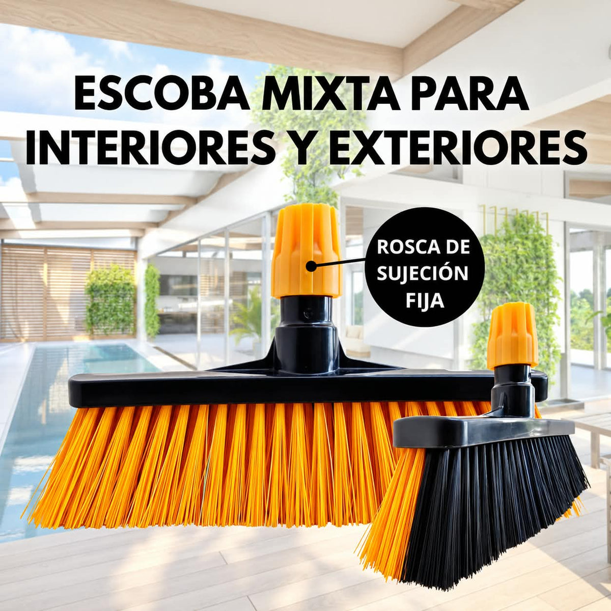 ESCOBA MIXTA INTERIORES Y EXTERIORES