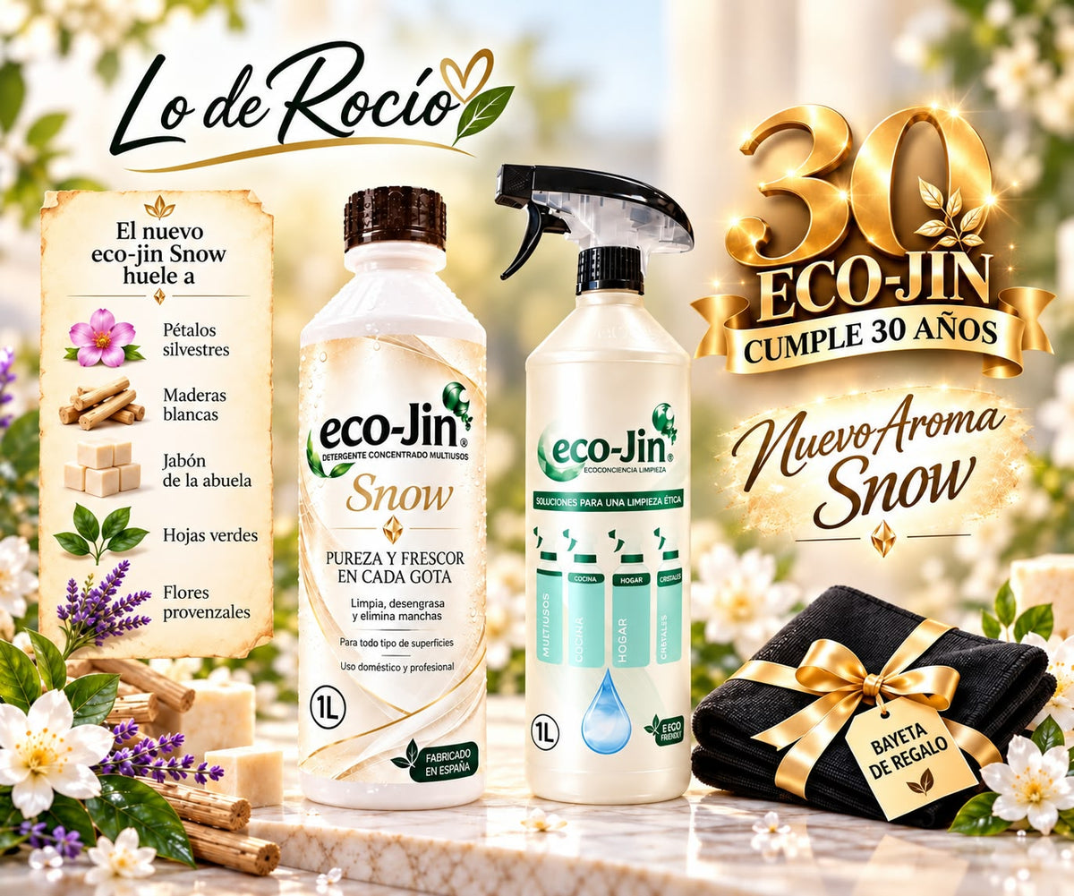 ECO-JIN SNOW 1L CON VAPORIZADOR + BAYETA NEGRA DE REGALO