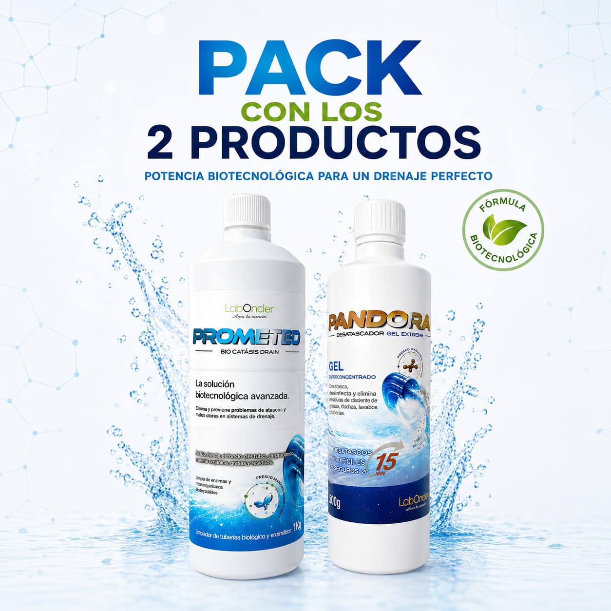Pack PROMETEO + PANDORA - Limpiador y Desatascador