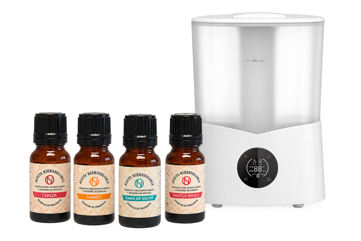 Aceites esenciales concentrados humidificador